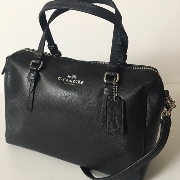Coach Handbags - Coach Peyton Bennet Mini Satchel black leather